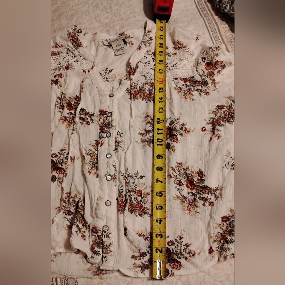 📦LAST CHANCE!Floral White Blouse (XL) - Picture 8 of 10